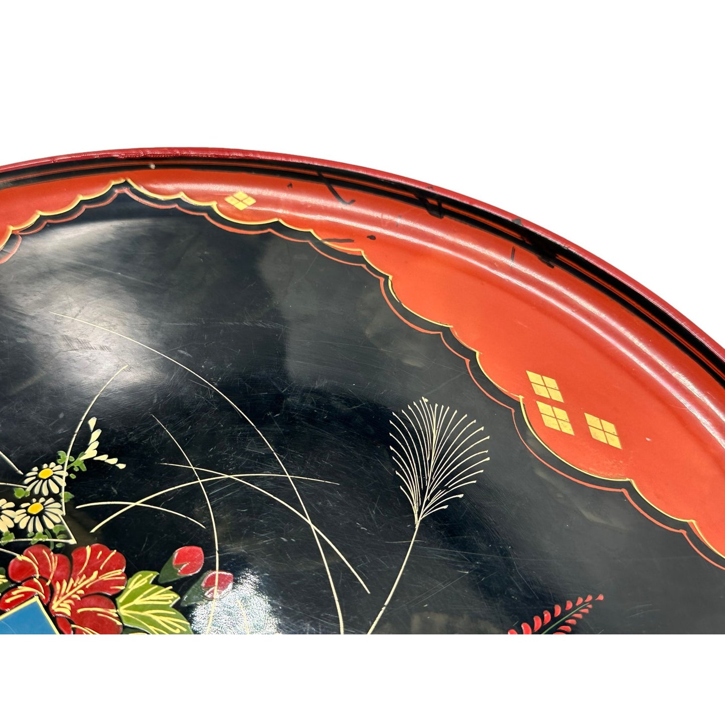 Antique Japanese Lacquer Platter Timeless Elegance and Cultural Richness Rare