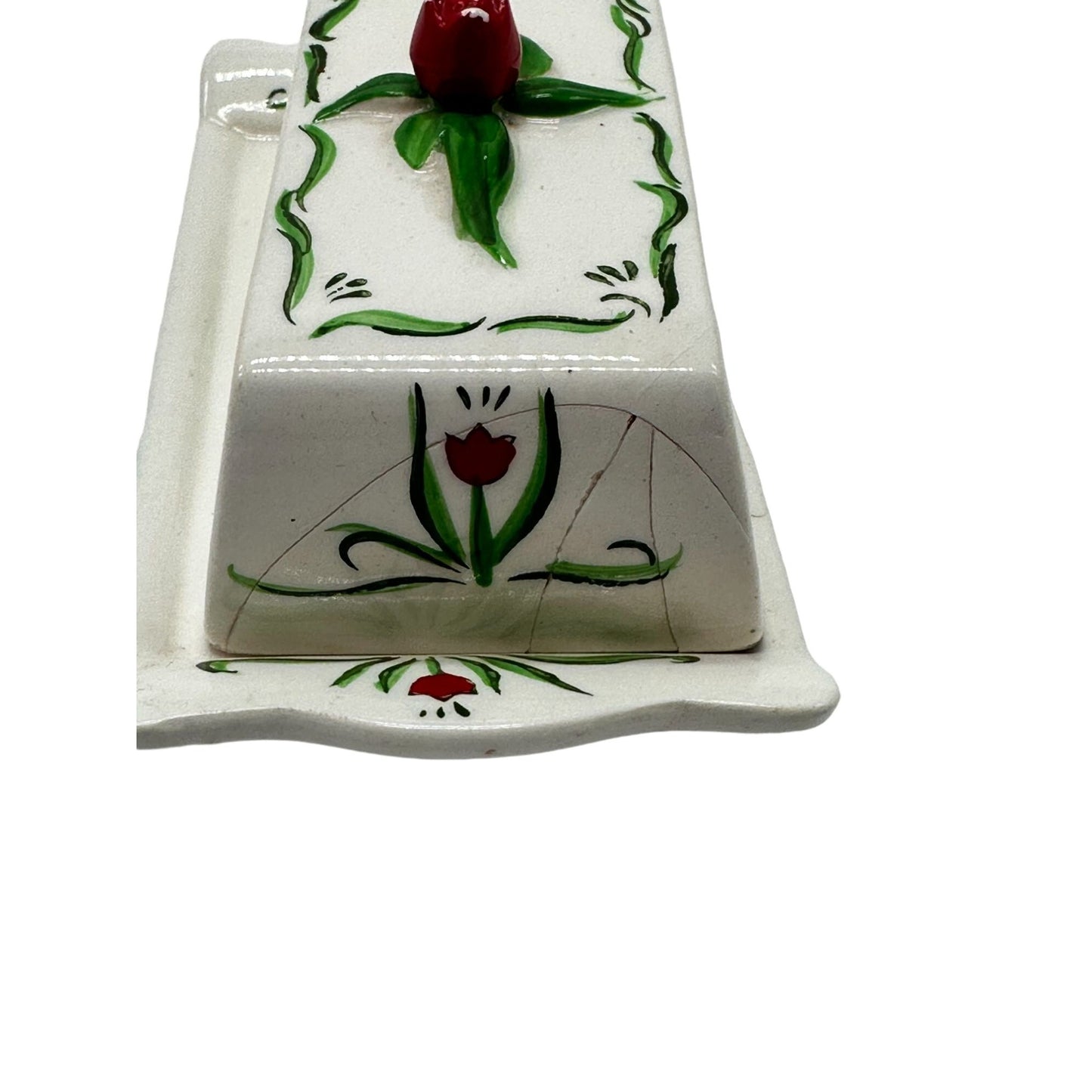 Vintage Yona by Shafford Tulip Tyme Butter Dish Japan Can Sold as Bundled