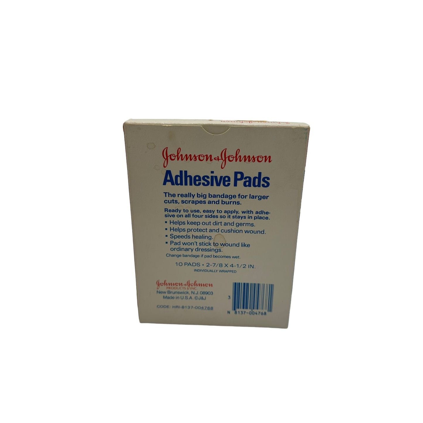 Johnsons & Johnsons dermicel Adhesive Pads Non-stick Pad Bandage 10 Pads