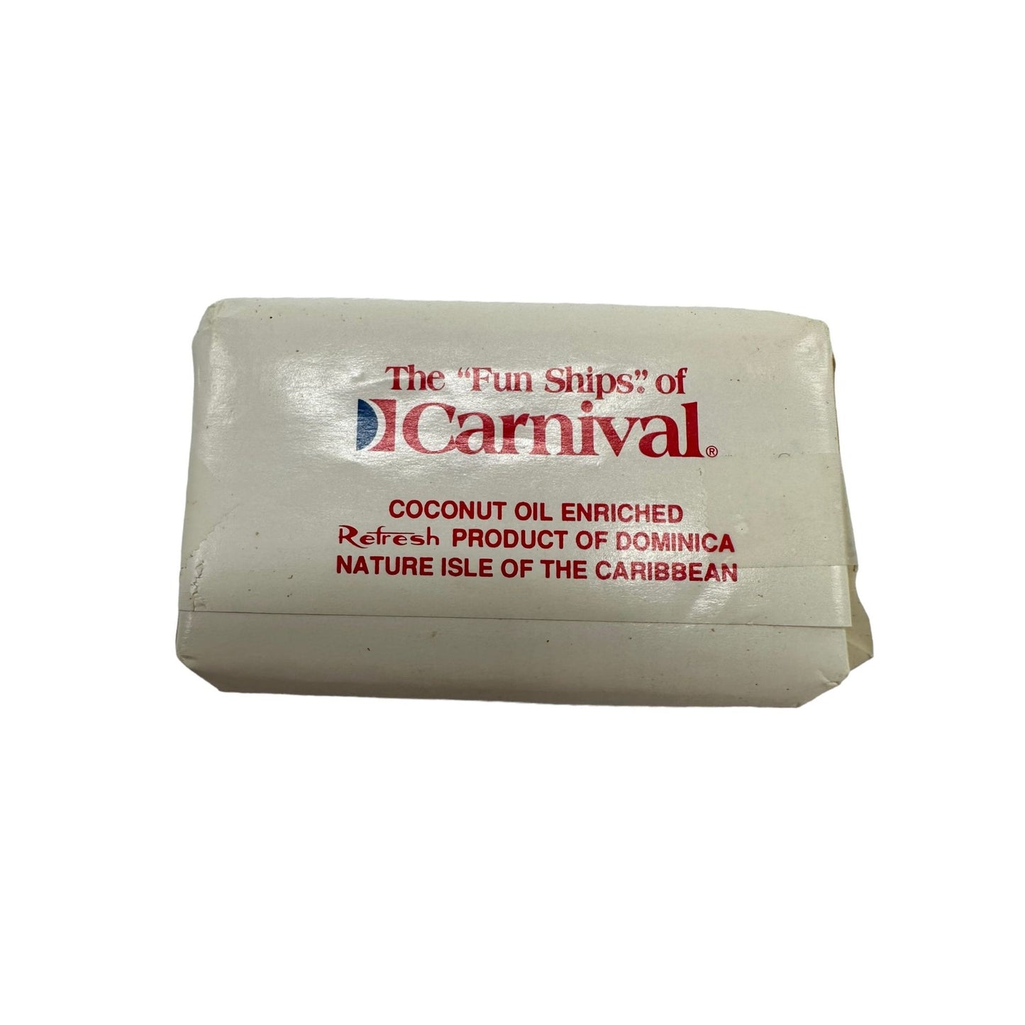 Vintage The Fun Ships of Carnival Coconut Oil Enriched Body Bar Soap White