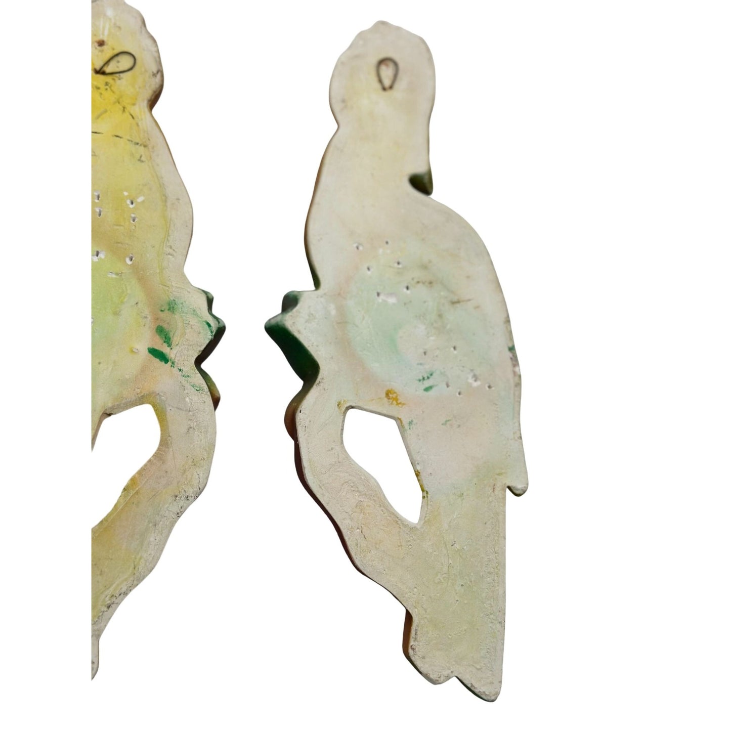 Miller Studios Collectible Decorative Cockatoo Parrot Bird Wall Hanging Pair 1968