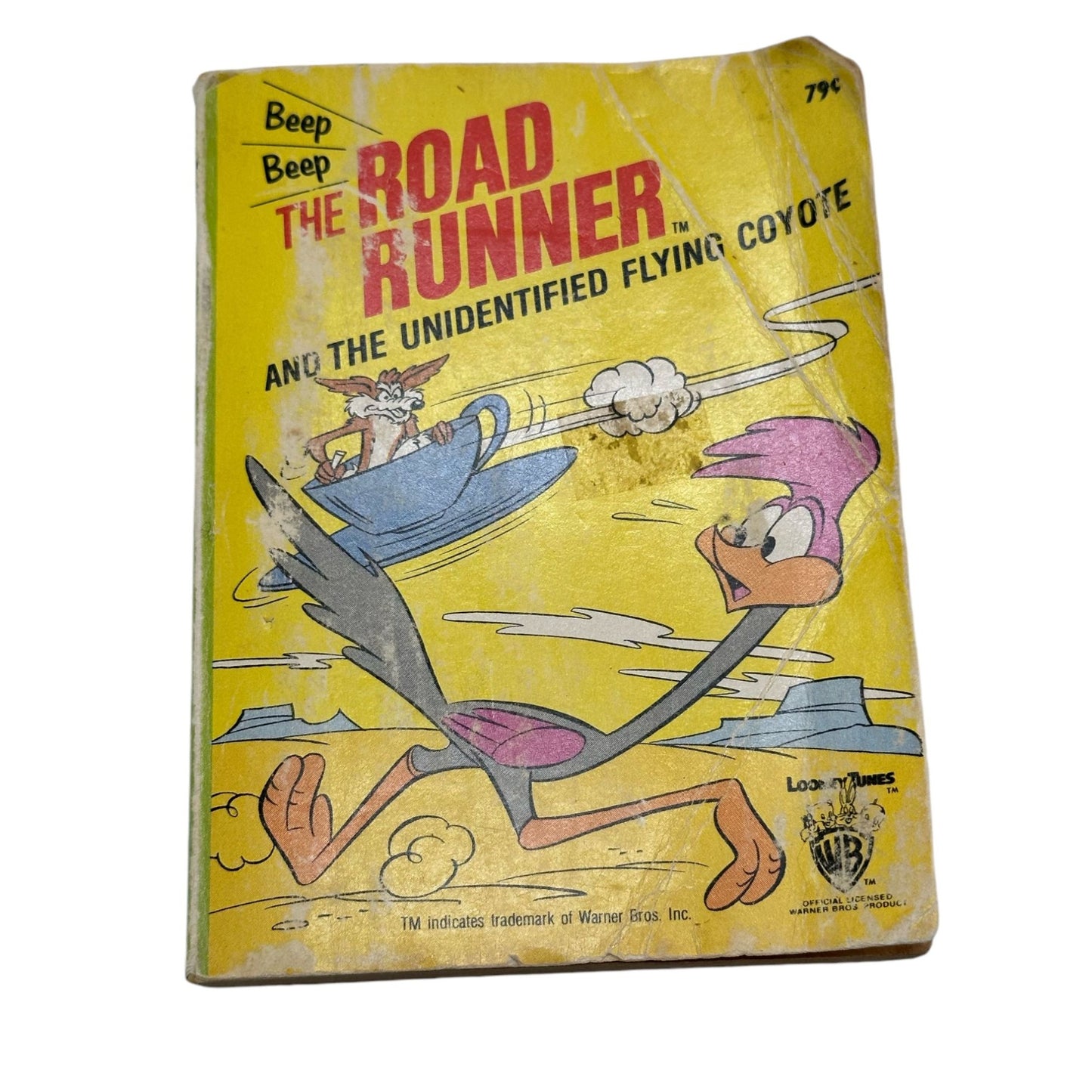 Vintage 1980 Road Runner & The Unidentified Flying Coyote Book By George S. Elrick