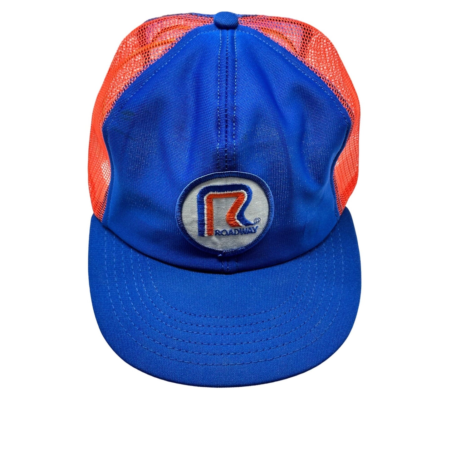 *Vintage Roadway Trucker Mesh Net Snapback Challenger Caps Adjustable Cap Made in U.S.A