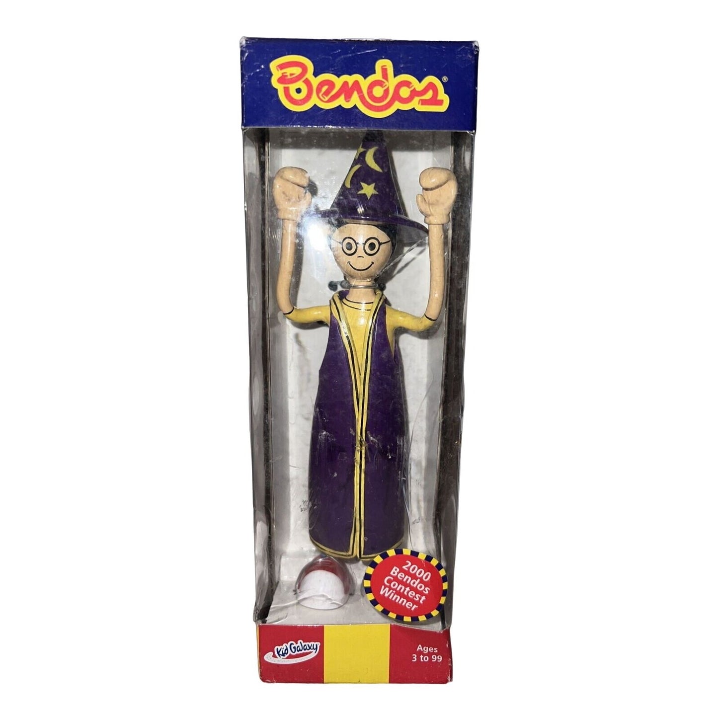 Vintage Kid Galaxy 2001 BENDOS Wizard Apprentice Bendy Action Figure Collectible