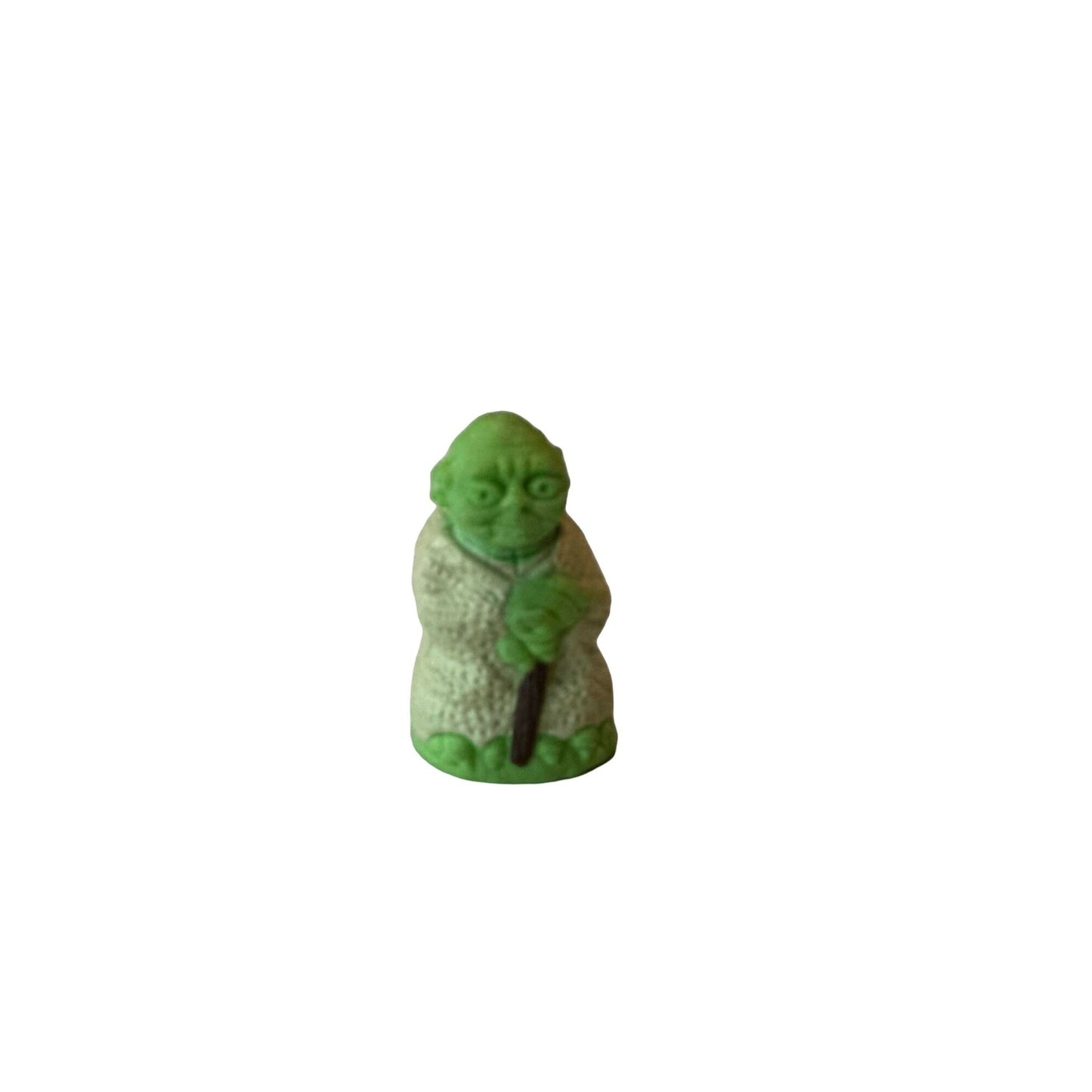 Vintage Collectible Star Wars Yoda Figure Glow in the Dark Eraser 1983 2" *SEE Photos