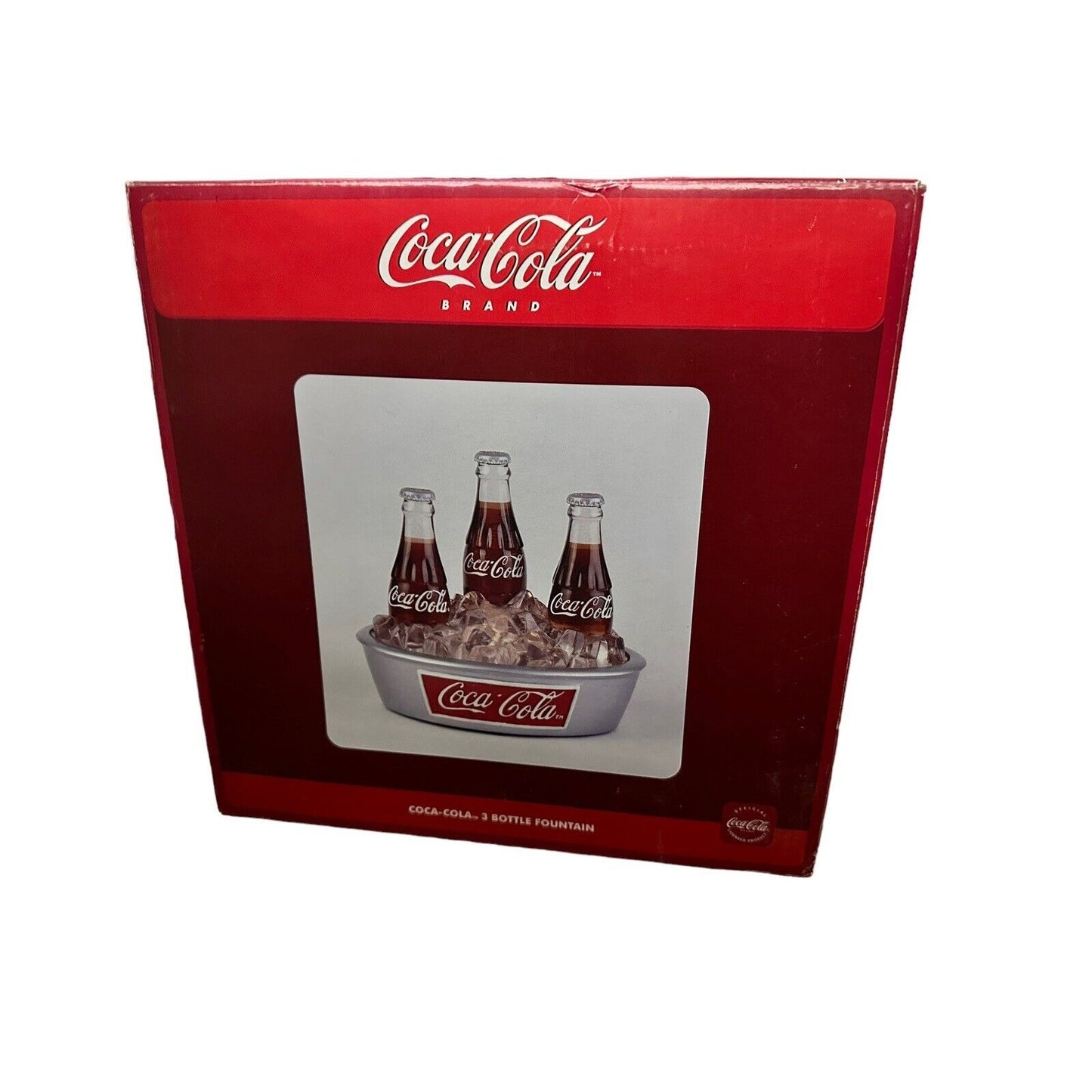 COCA-COLA 3 BOTTLE FOUNTAIN, VINTAGE (NEW)