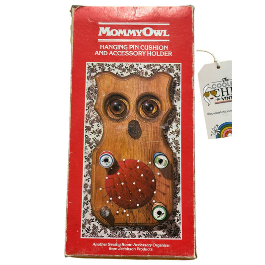 MommyOwl Hanging Pin Cushion & Accessory Holder