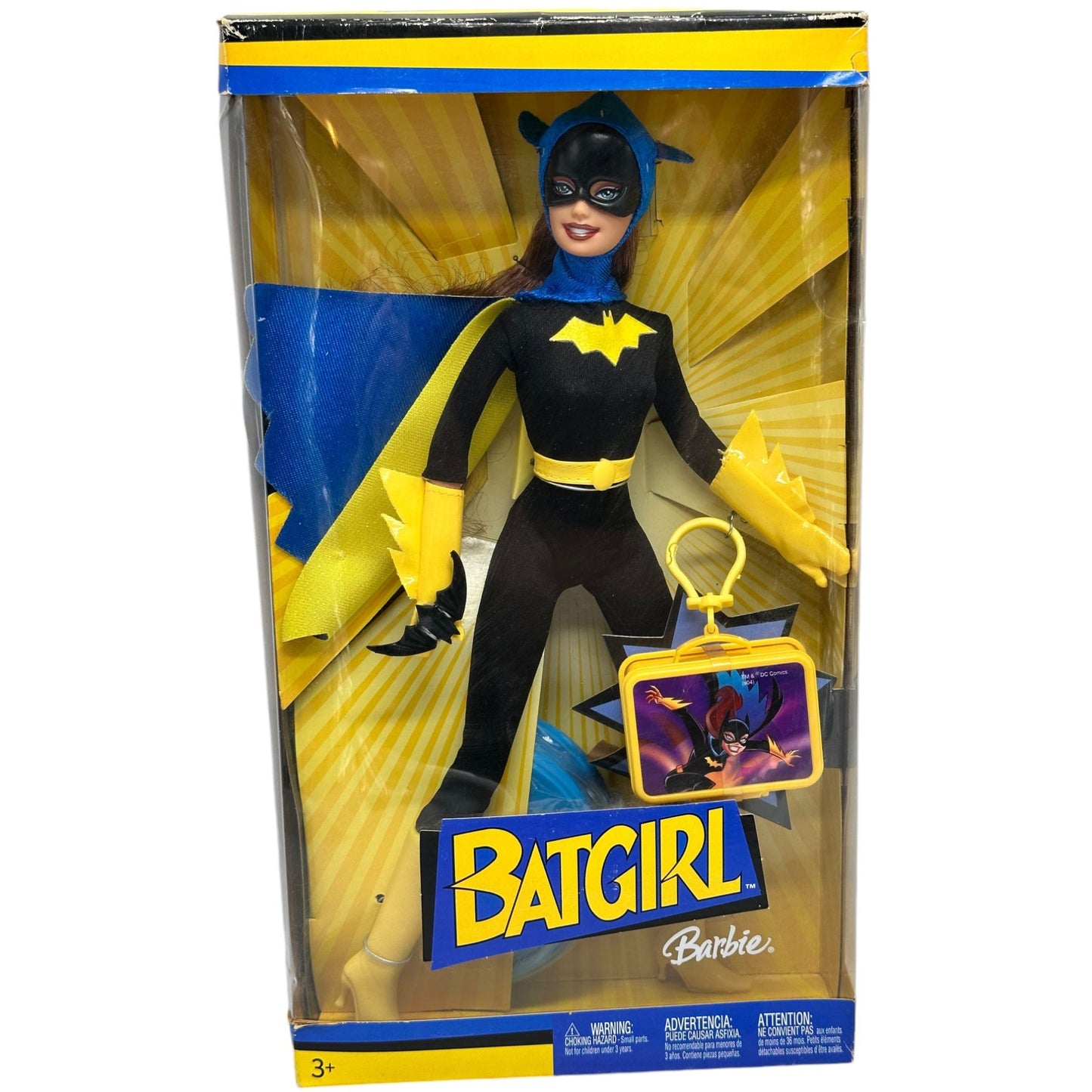 Batgirl Barbie Doll 3+ Black & Yellow Costume Mattel