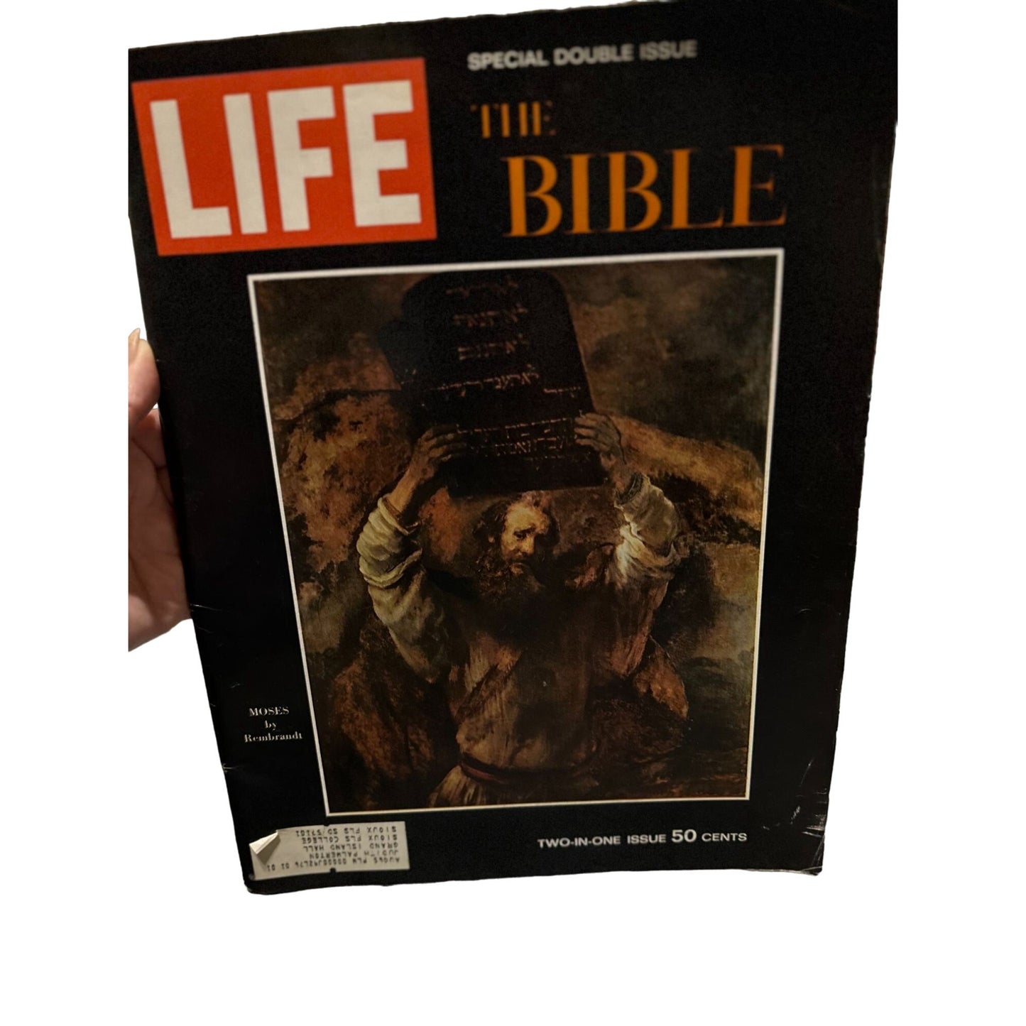 Vintage LIFE Magazine Moses by Rembrandt Special Double Issue The Bible Collectible