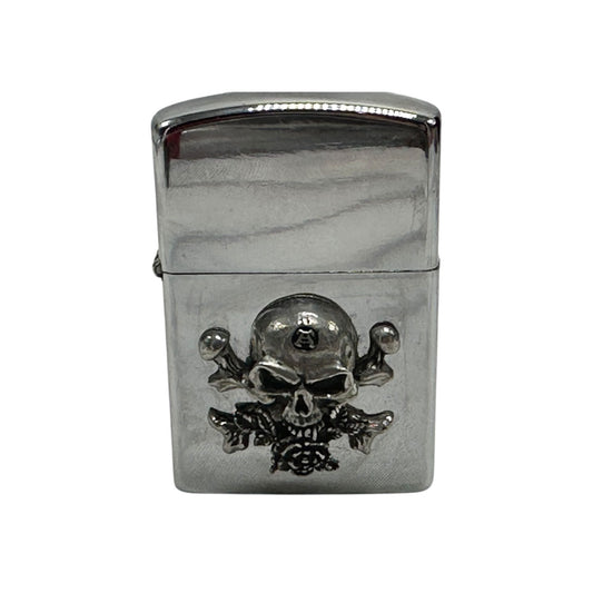 Skull & Crossbones Alchemy Chrome Lighter