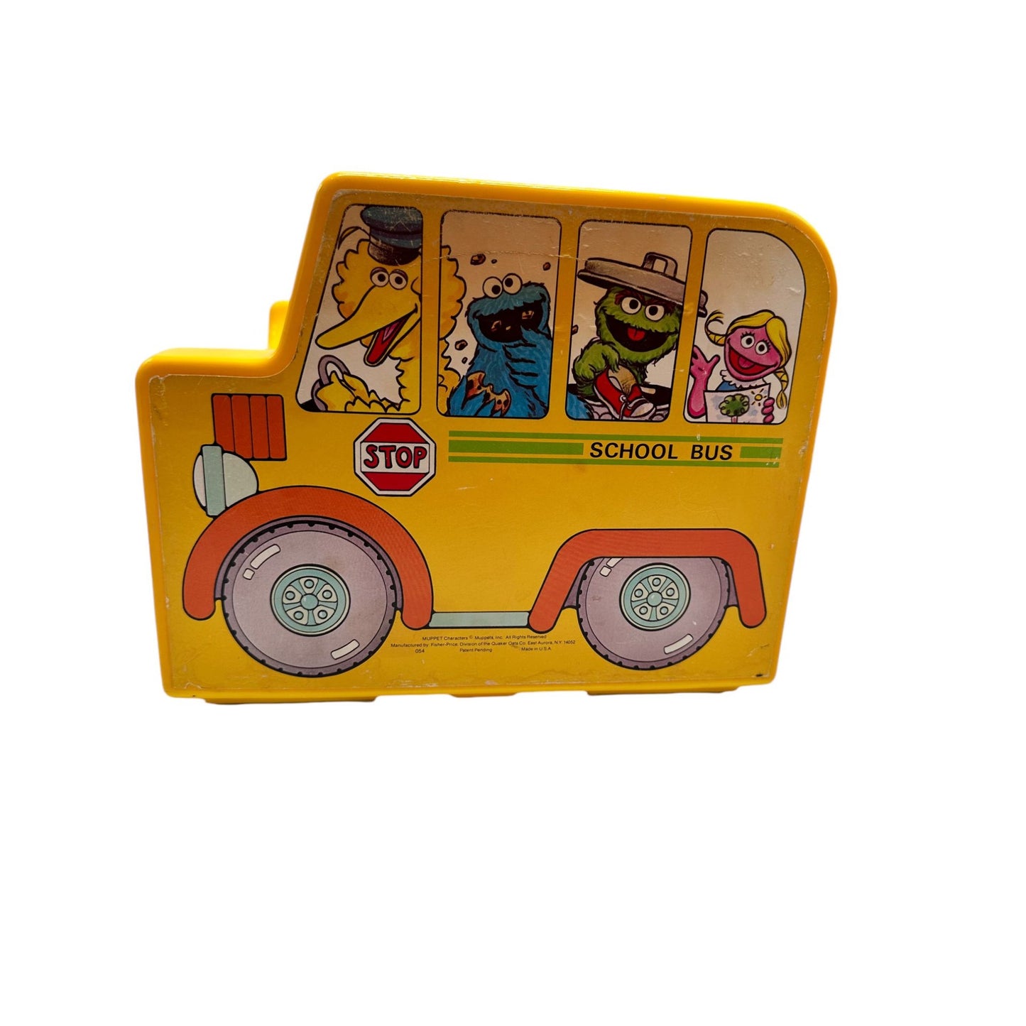 Fisher-Price Sesame Street School Bus Chair For Kids 123 Design Bright Yellow