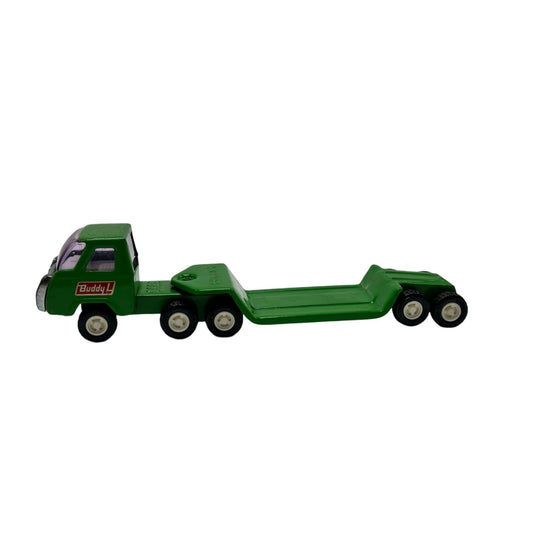 Buddy L Green Toy Truck Trailer Diecast Car Collectible Model