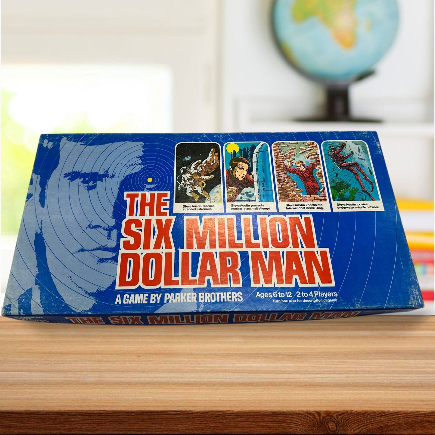 The Six Million Dollar Man Board Game Ages 6-12 2-4 Players Parker Brothers 1975