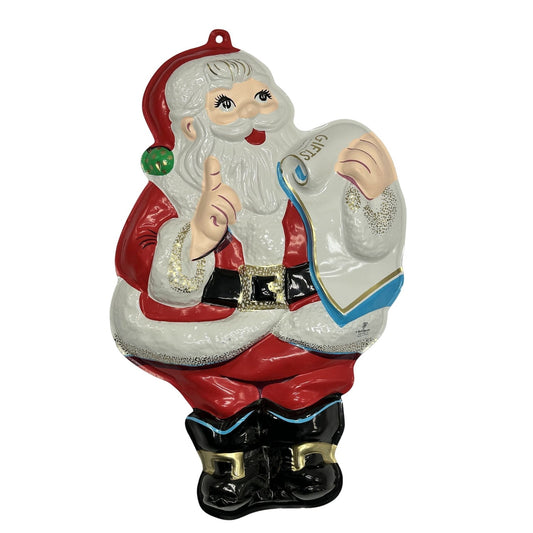 Vintage Santa Claus Wall Hanging Decoration Jolly Christmas Decor For Home