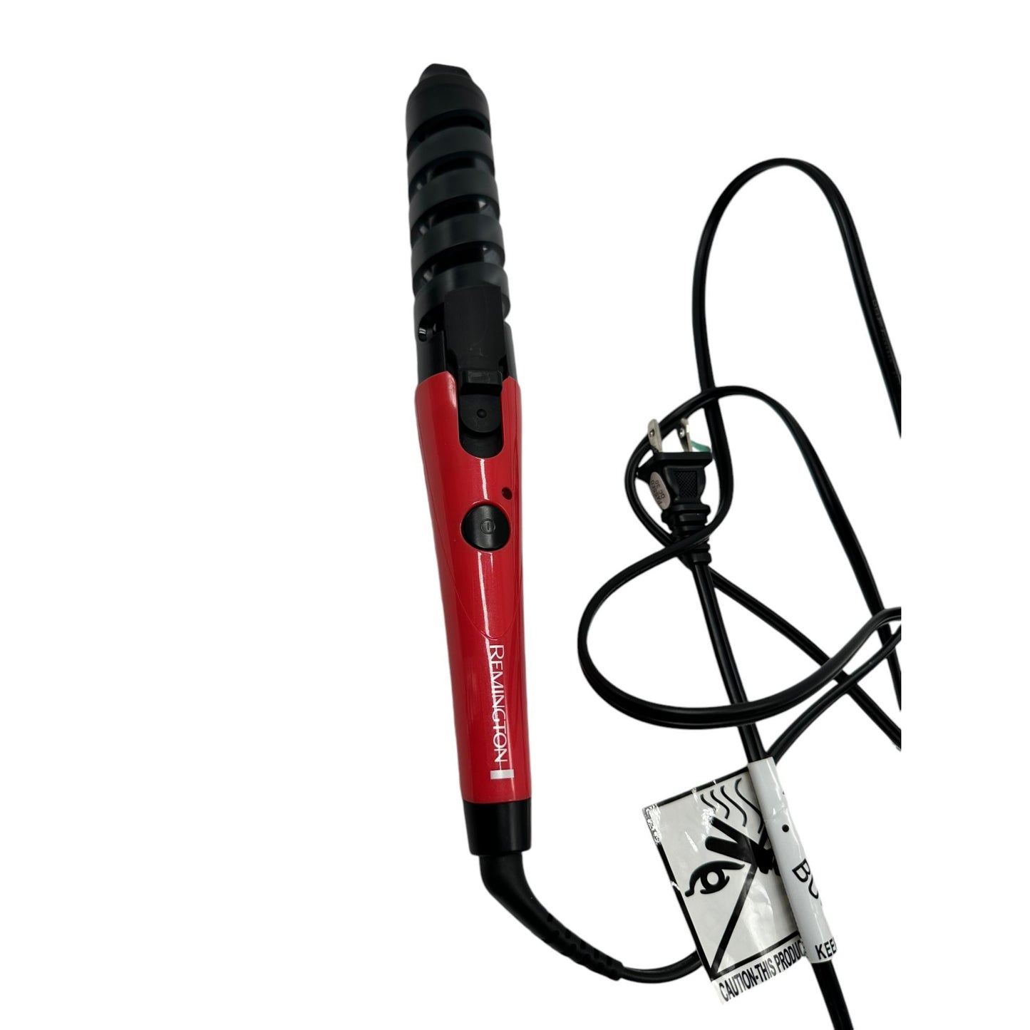 Remington Curling Wand With Spiral Guide Red & Black Hair Styling Tool For Effortless Curls