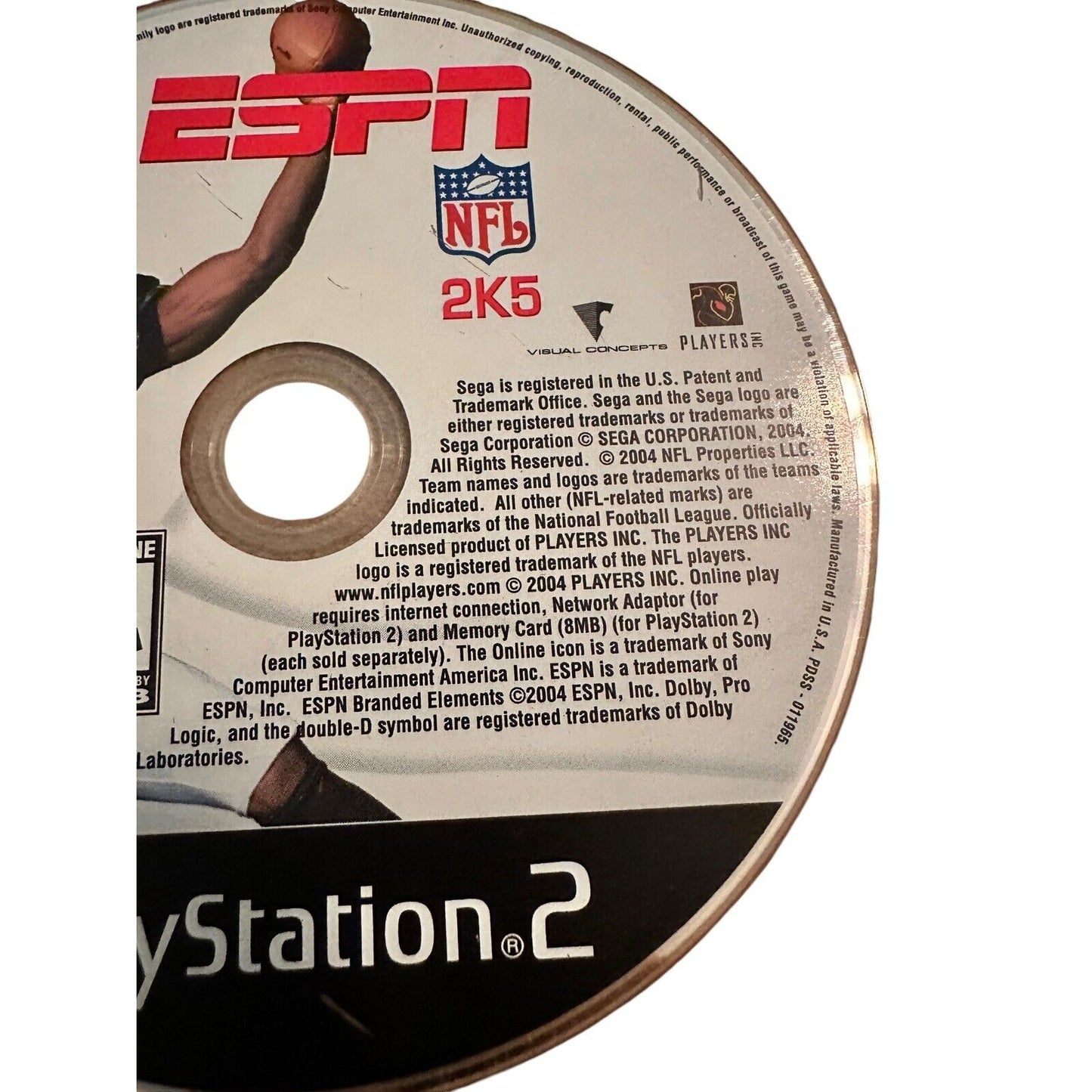 ESPN NFL 2K5 (PlayStation 2, 2004) Game Only